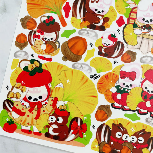 I'M TOKI Autumn Ginko Leaves sticker t351