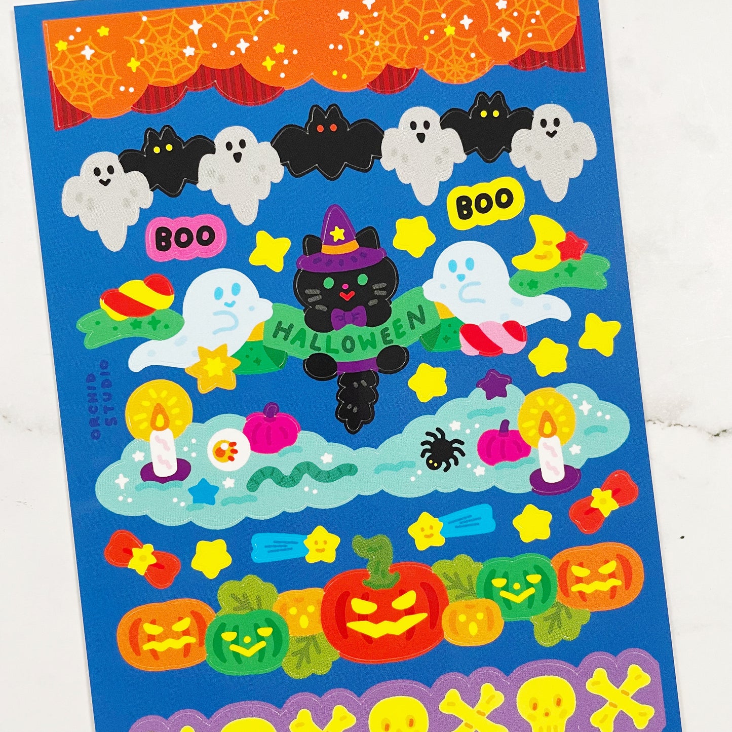 Orchid Studio Spooky Border sticker A504
