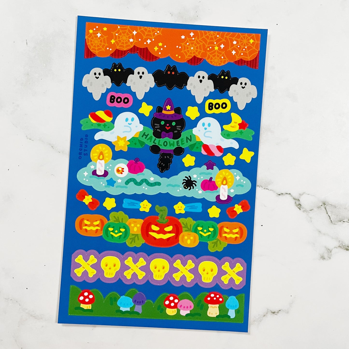 Orchid Studio Spooky Border sticker A504