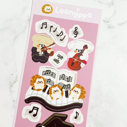 Loonyppo Music Friends sticker A445