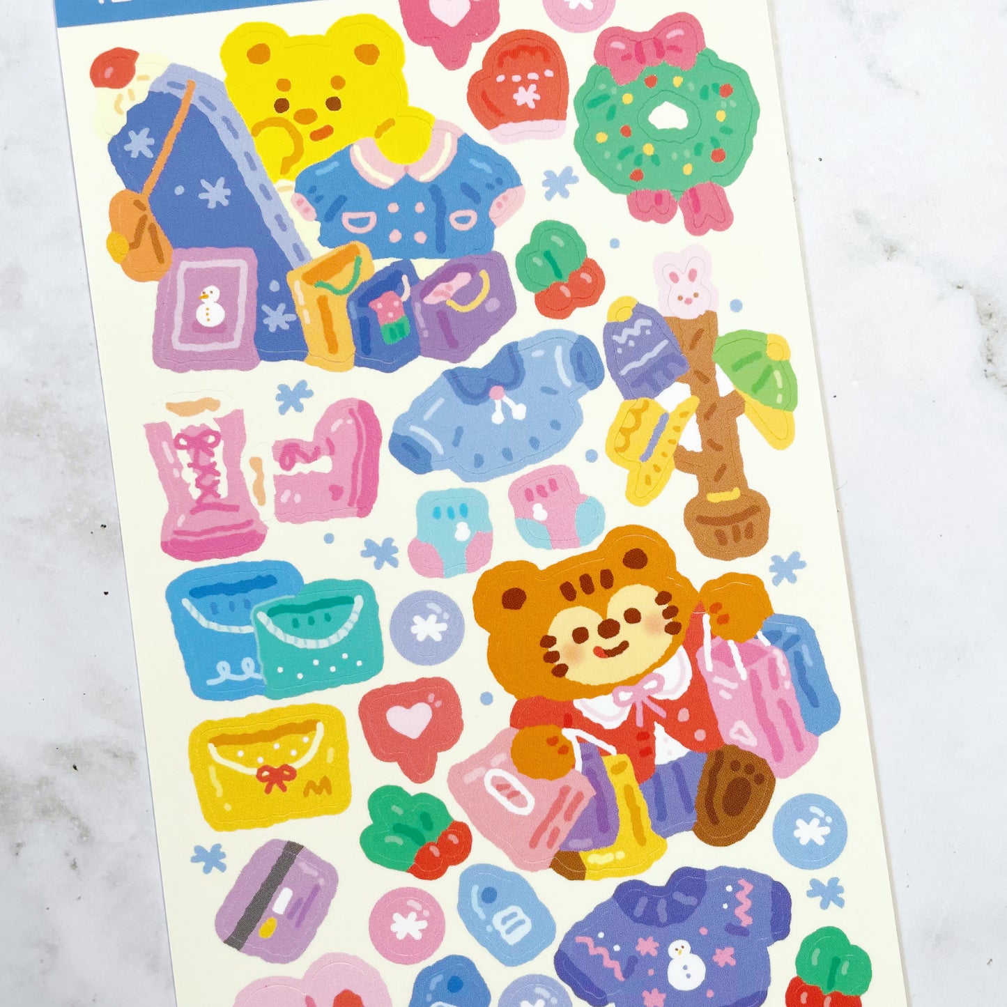 Cooking Cookie Winter Shopping  sticker A584