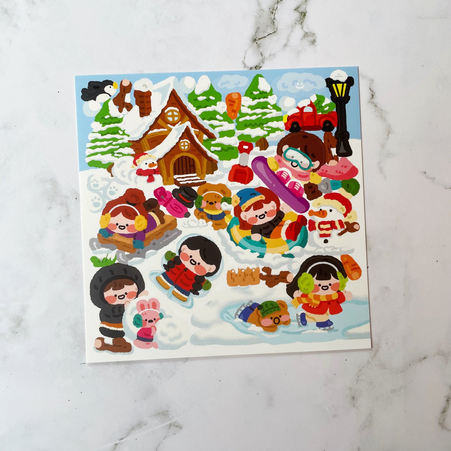 Lucy Winter Fun Sticker C74