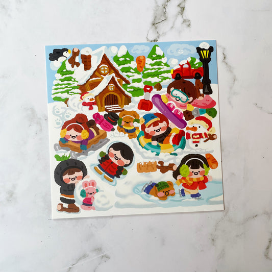 Lucy Winter Fun Sticker C74