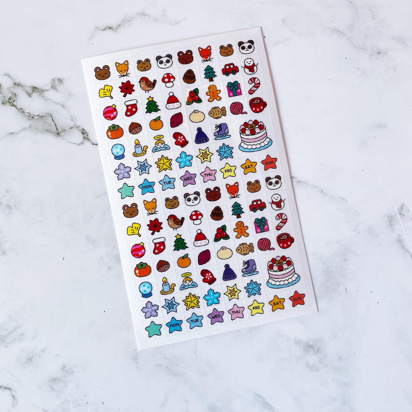 Orchid Studio Holiday Mini Planner stickers a746