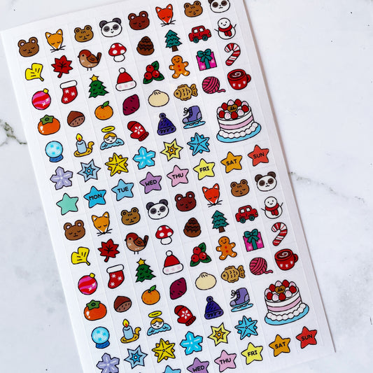 Orchid Studio Holiday Mini Planner stickers a746