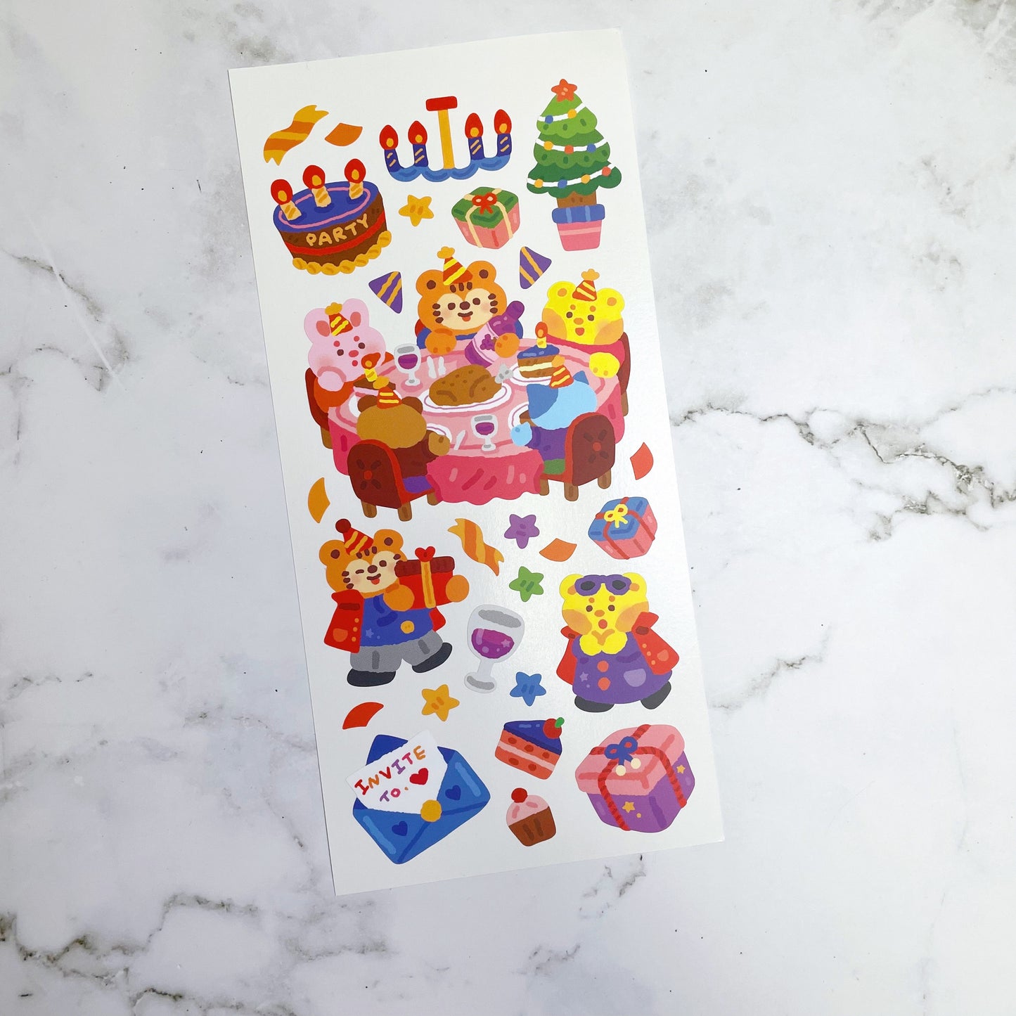 Cooking Cookie End of the year party sticker A605