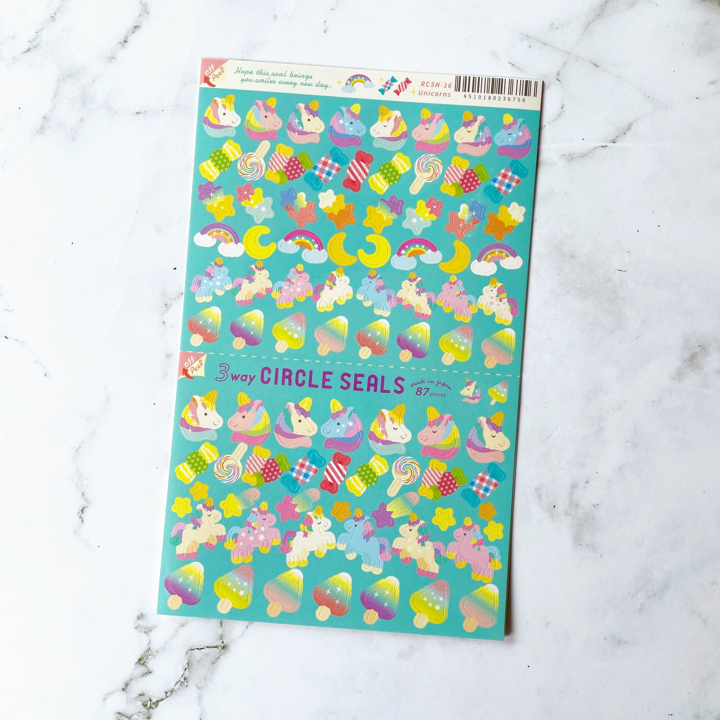Ryu-Ryu Unicorn stickers A829