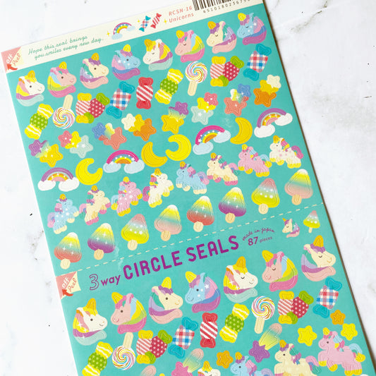 Ryu-Ryu Unicorn stickers A829