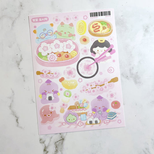 Jiok Cherry Blossom Picnic sticker A841