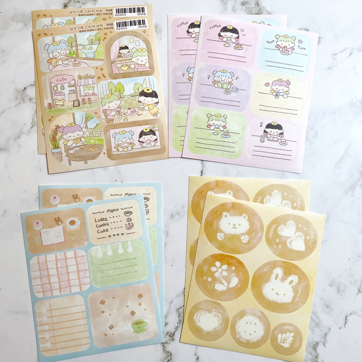 Jiok Coffee memo sticker set A852