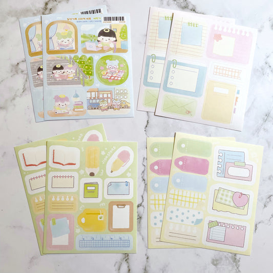 Jiok Reading memo sticker set A851