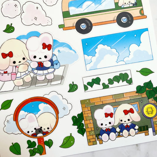 I'M TOKIO Retro Bus sticker A895