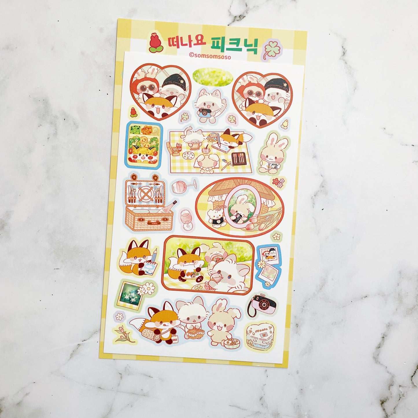 Somsomsoso Let's Picnic sticker A888