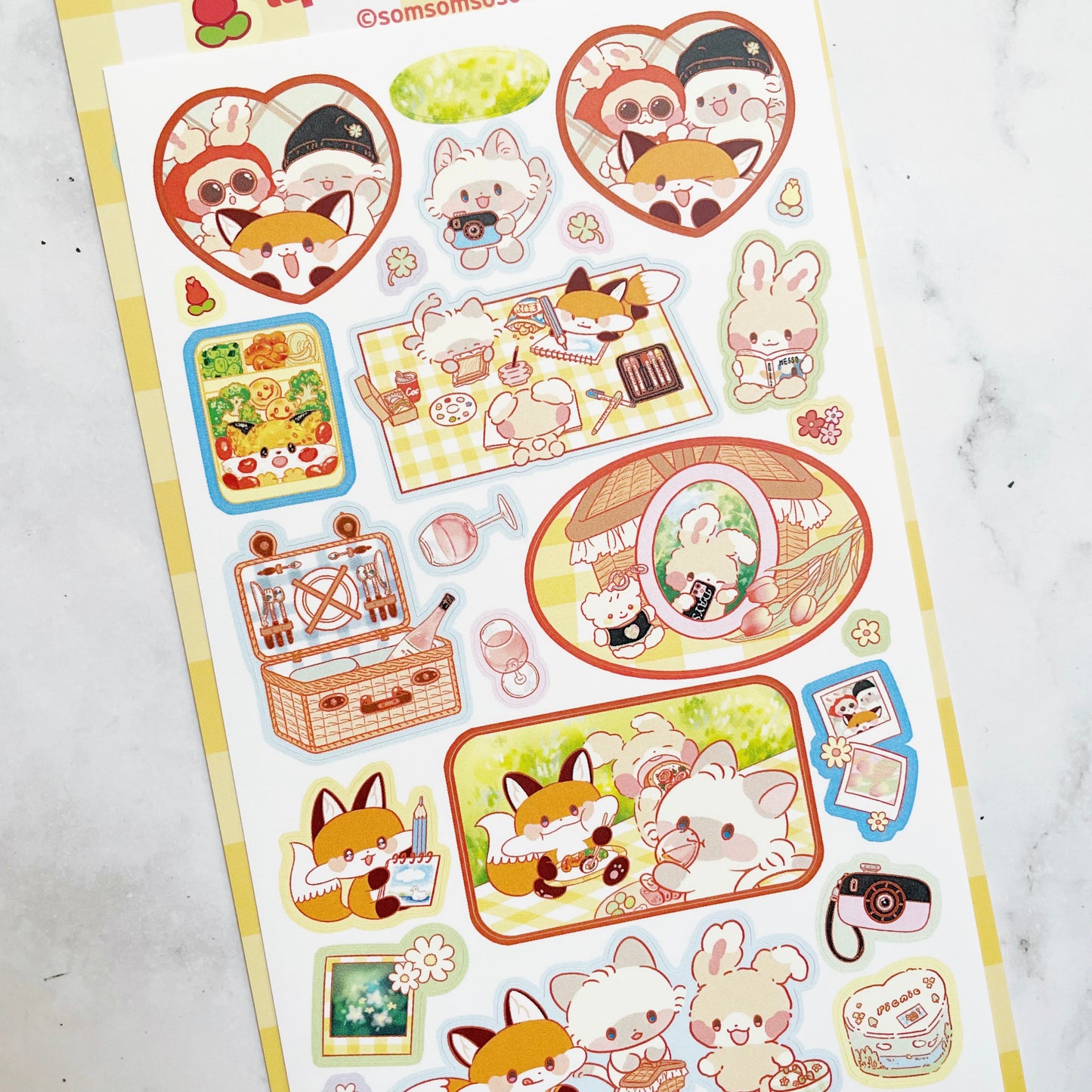 Somsomsoso Let's Picnic sticker A888