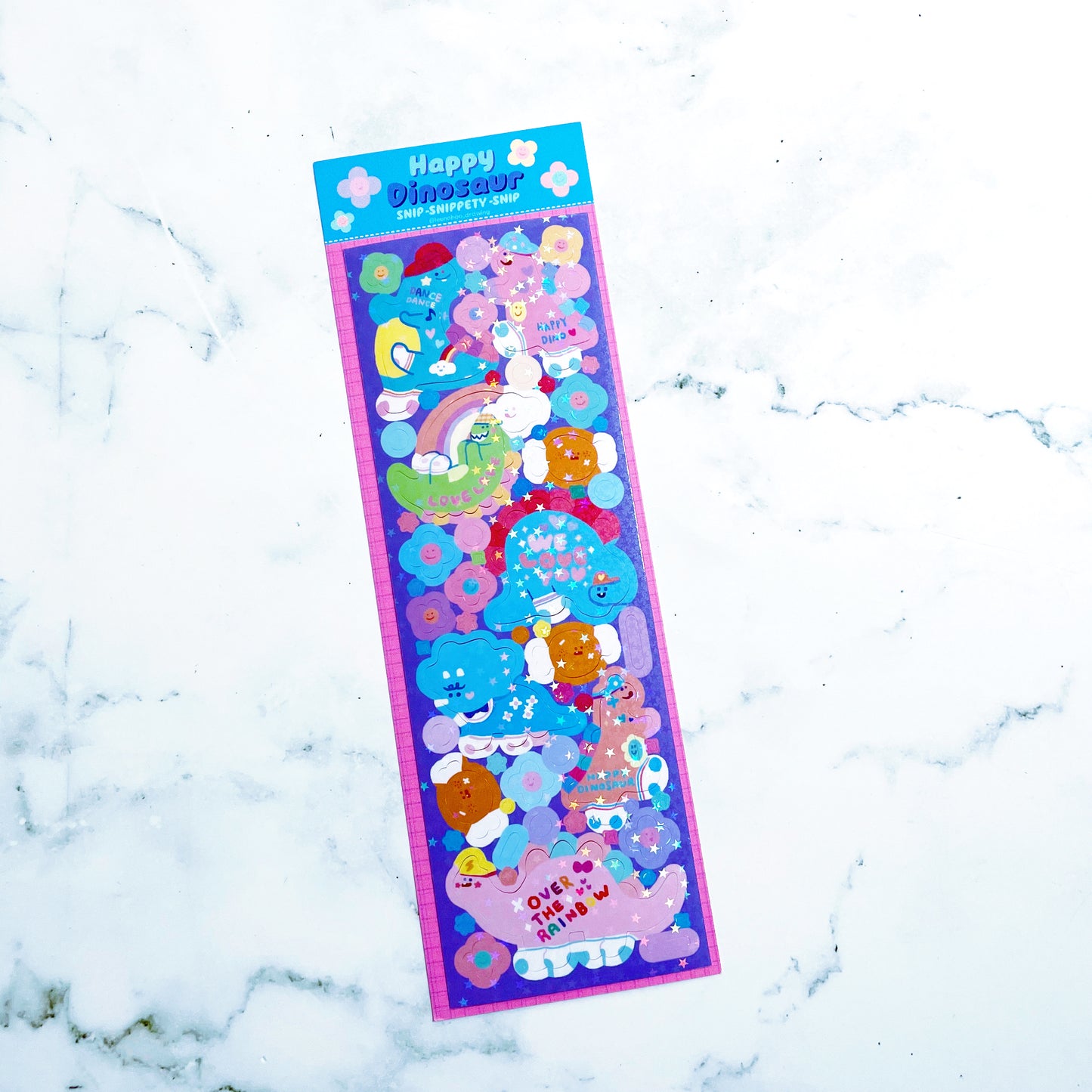 S.S.S. by Leenahoo Happy Dino stickers A905