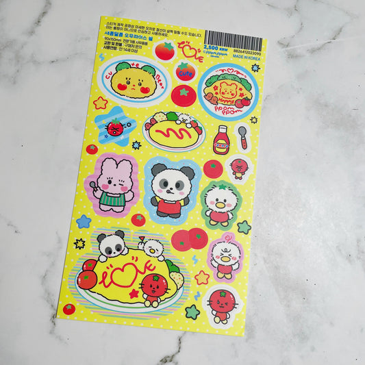 Ppompomm Tomato sticker A934