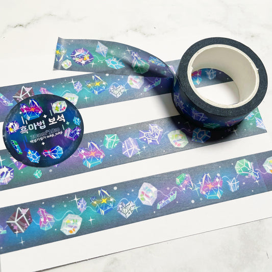 Sulgi Sulgi Dark Magical Gems washi tape w109