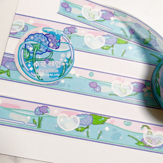 Sulgi Sulgi Water Flowers washi tape w107