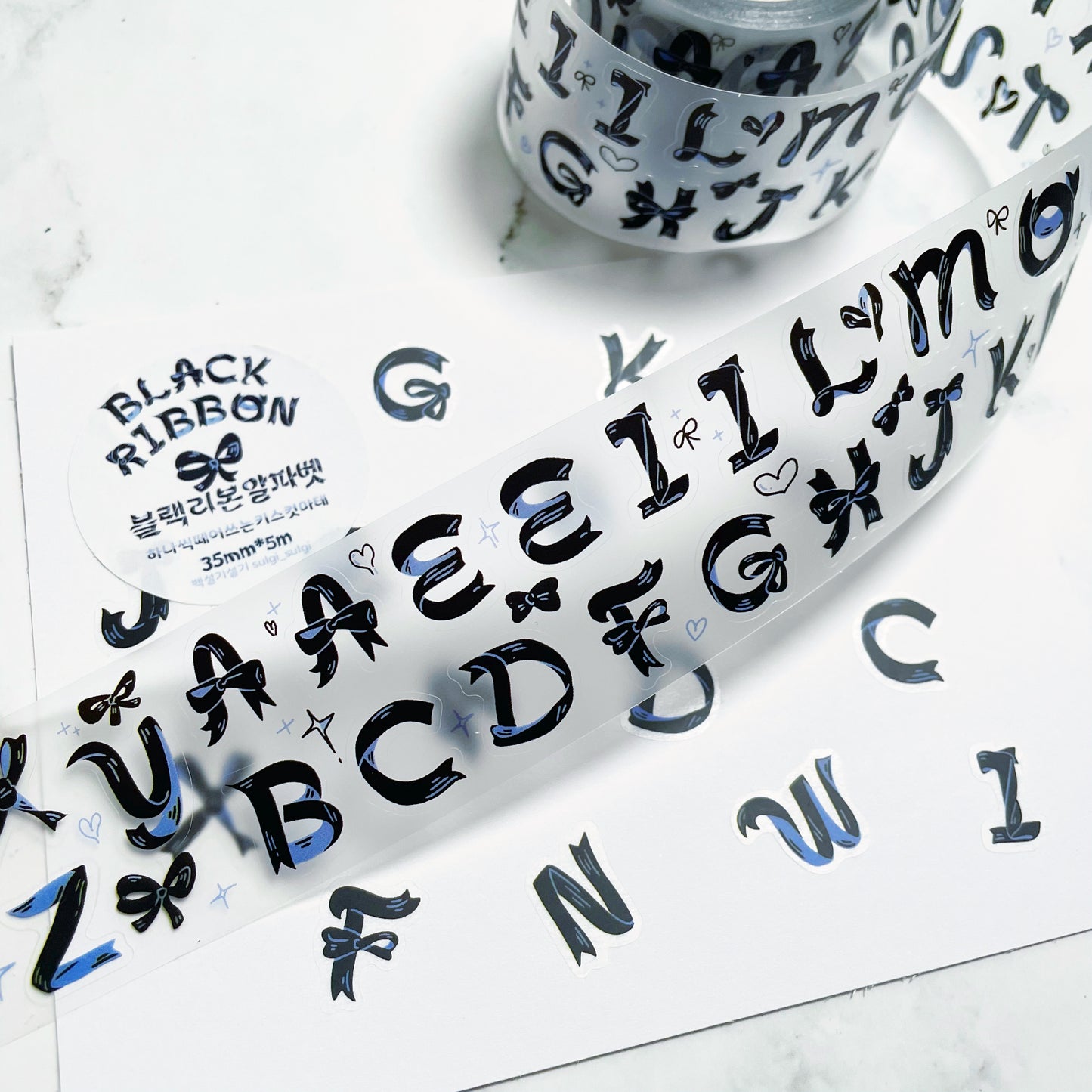 Sulgi Sulgi Ribbon Letters sticker roll w106
