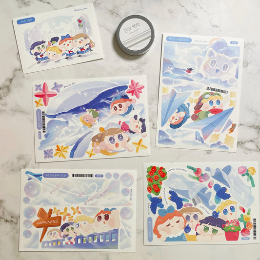 Shuromdan Silver Sticker and Washi pack A964