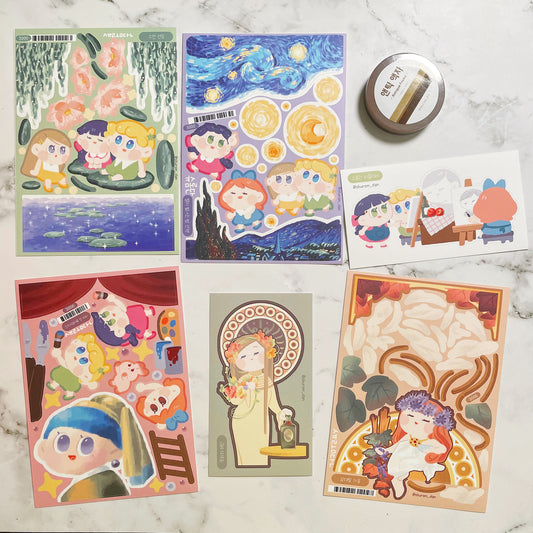 Shuromdan Antique Sticker and Washi pack A965