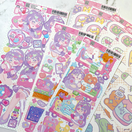 Fantafore Purple Hospital sticker Pack A941