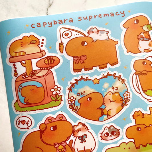 Cherry's Capybara sticker a990
