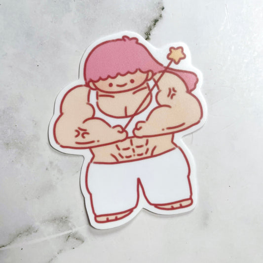 Cherry's Pink Twin sticker z8