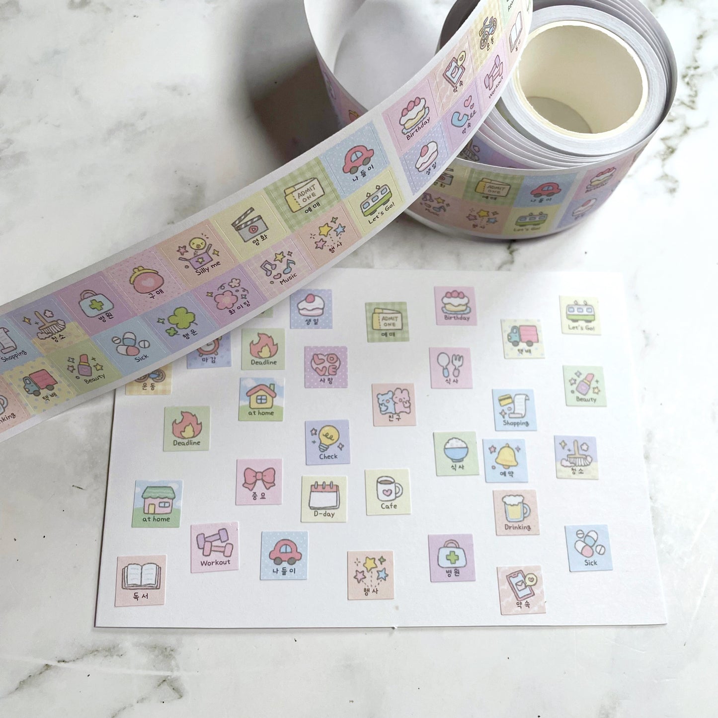 Rayeon Fancy Planner sticker roll w113