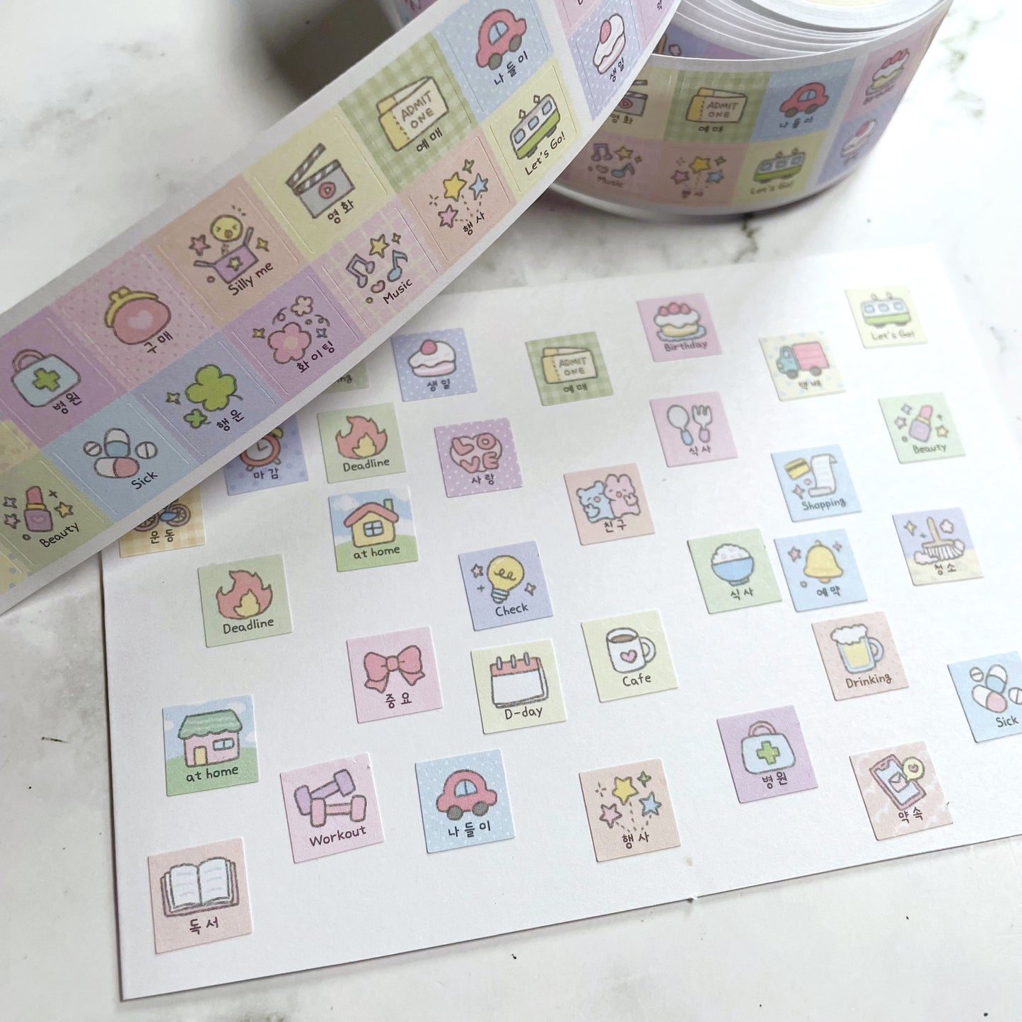 Rayeon Fancy Planner sticker roll w113