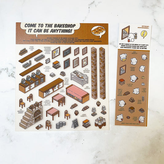 Goodvibesummer Bake Shop deco sticker kit B114