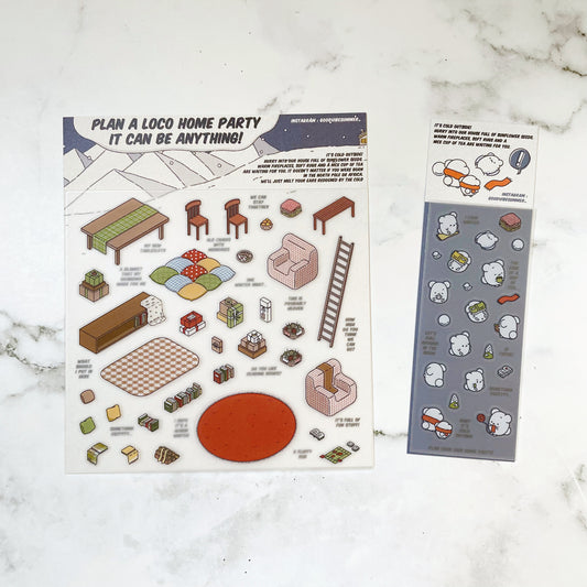 Goodvibesummer Home Party deco sticker kit B117