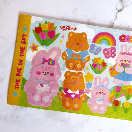 The Pie in the Sky Good Morning sparkle sticker b538