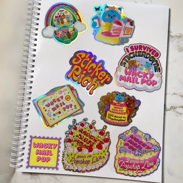 Extra Large Reusable Sticker Book Composition