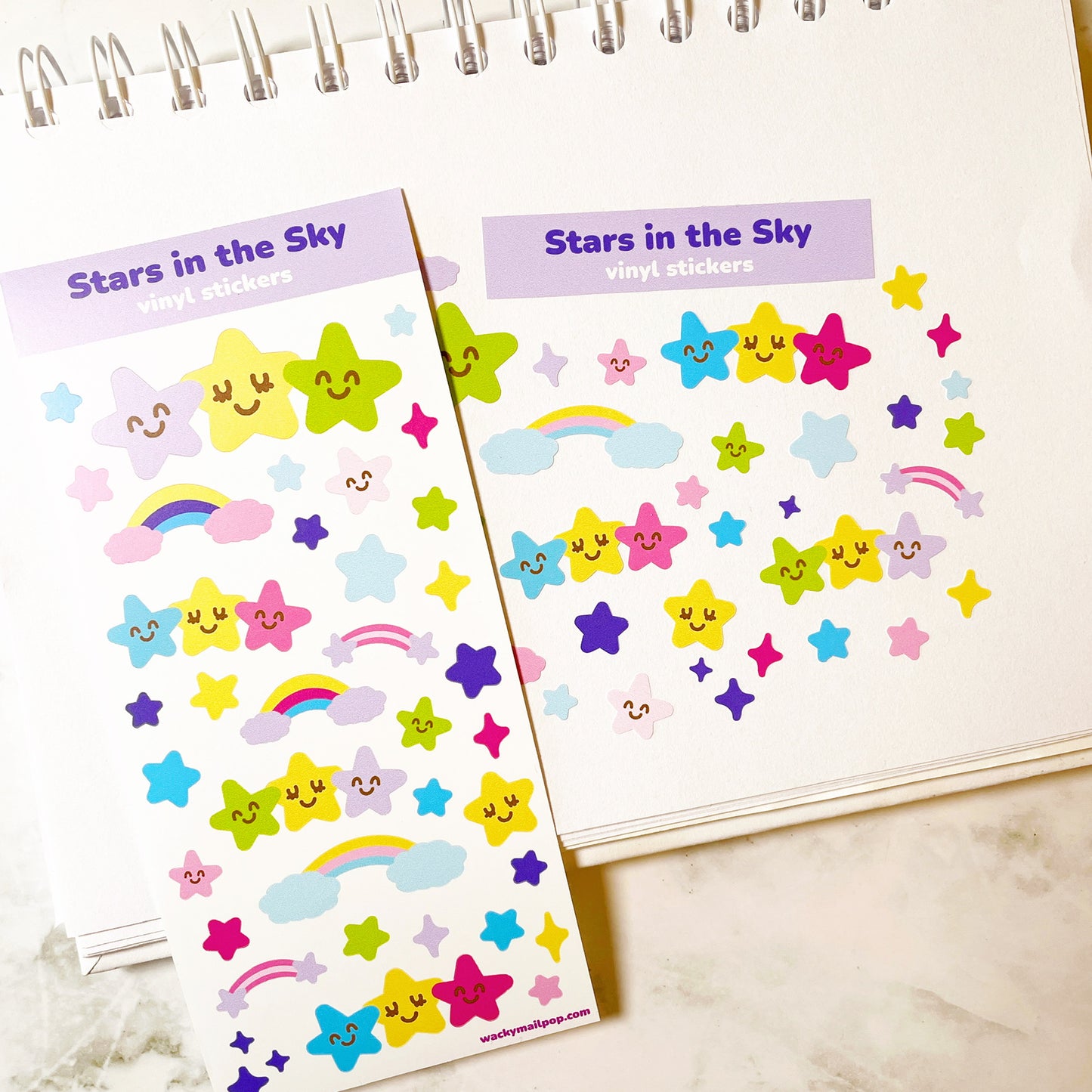 Stars in the Sky vinyl sticker v4