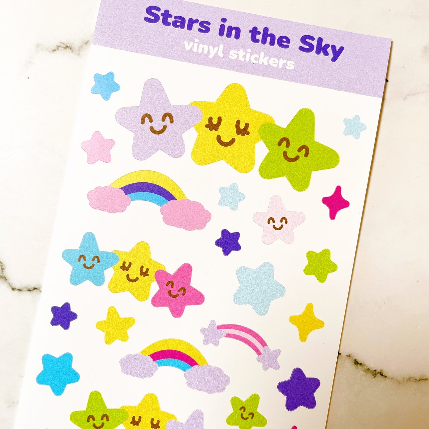 Stars in the Sky vinyl sticker v4