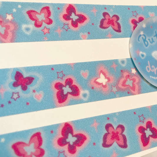 Thepuri Village Butterfly Dream glitter washi roll