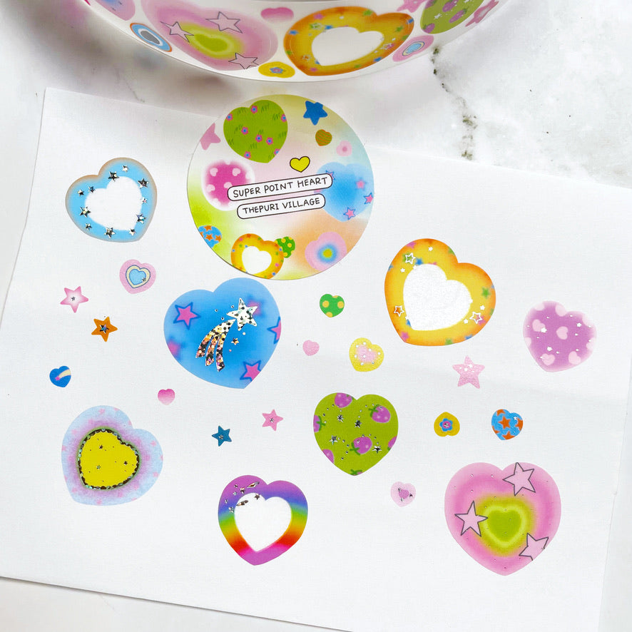 Thepuri Village Kiss cut sticker roll w181