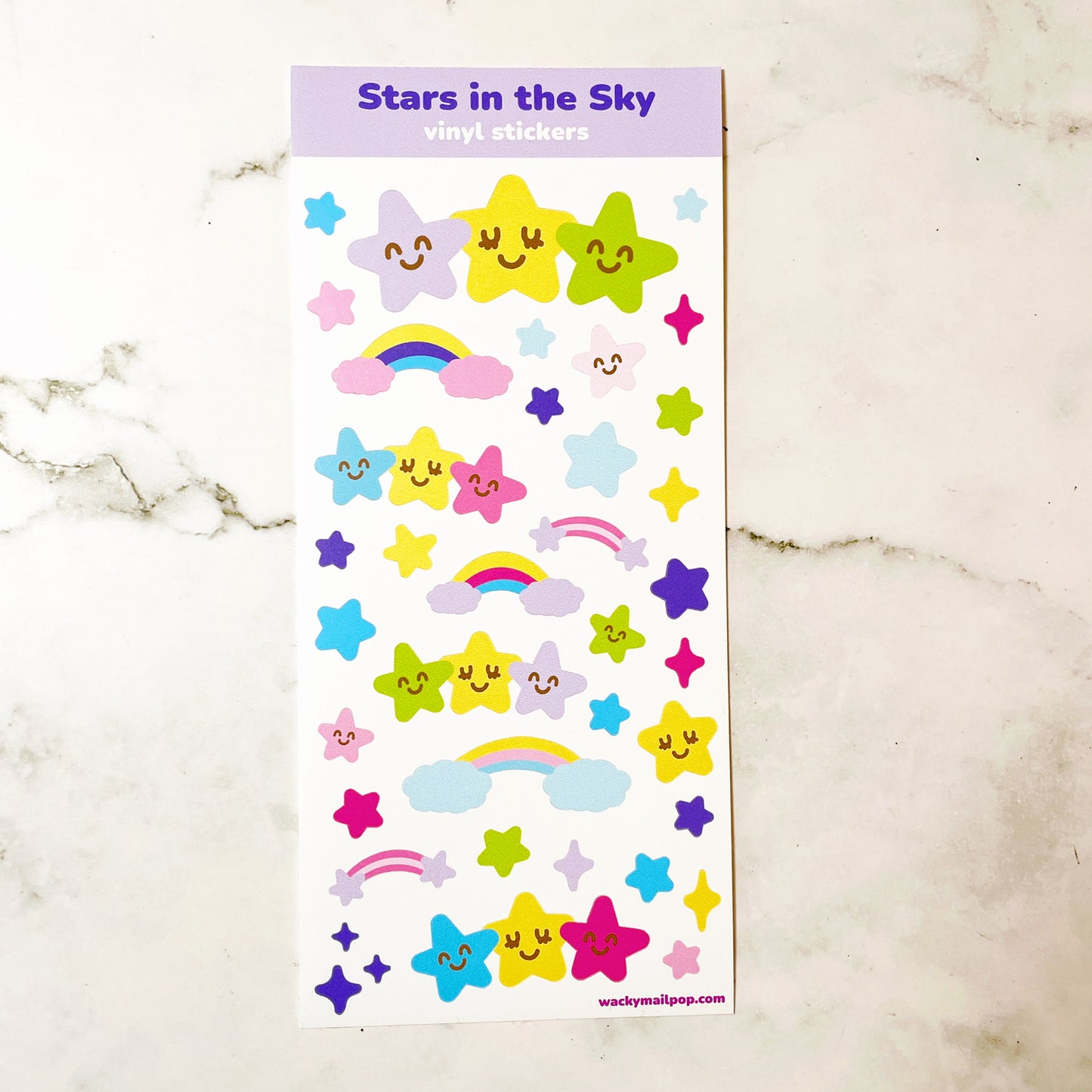 Stars in the Sky vinyl sticker v4