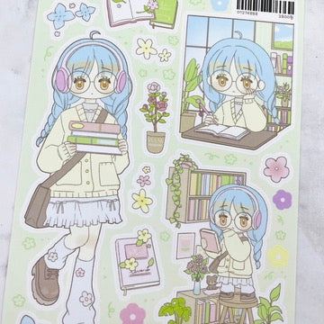 Jiok Flower Library sticker B586
