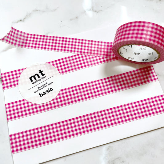 mt Gingham washi tape w157