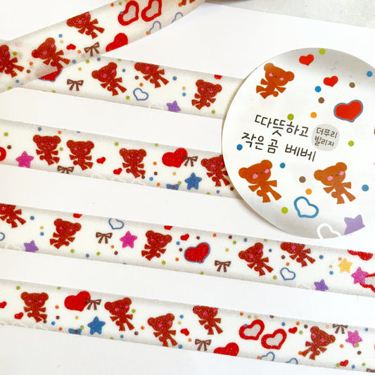 Thepuri Village Bears sparkle tape w143