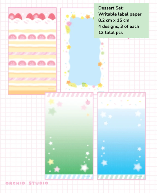 Orchid Studio Dessert Long Background Sticker b832