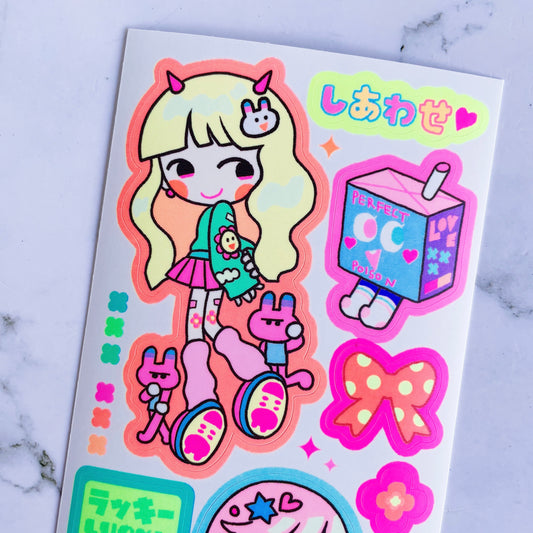 S.S.S. by Leenahoo Arin x Mina Neon sticker B482