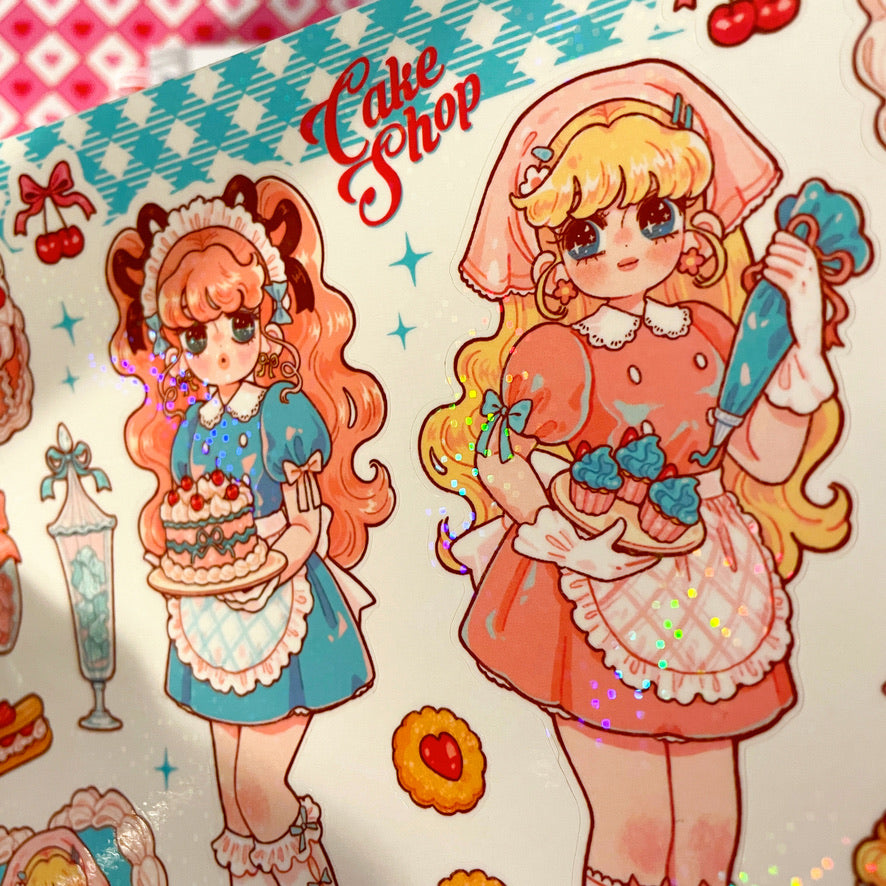Natsuput Cake Shop Large sticker b677