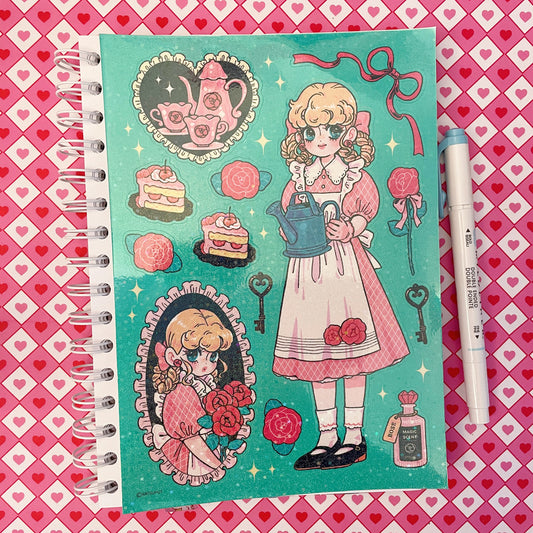 Natsuput Rose Large sticker b674