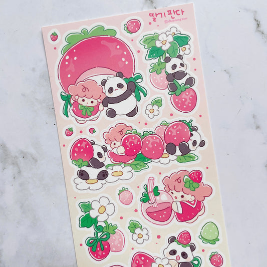 Danpoong.bom Strawberry Panda sticker b521