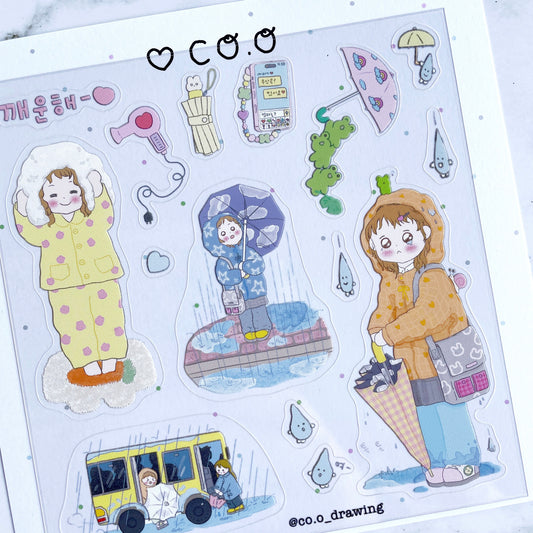 Co.o Rainy Day sticker B496