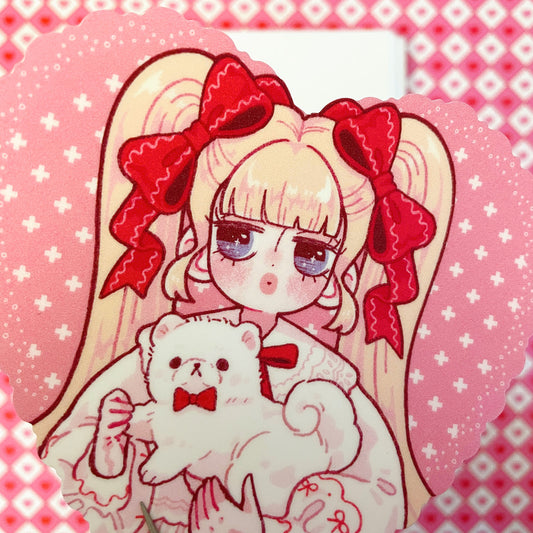 Natsuput Pink Heart sticker b663