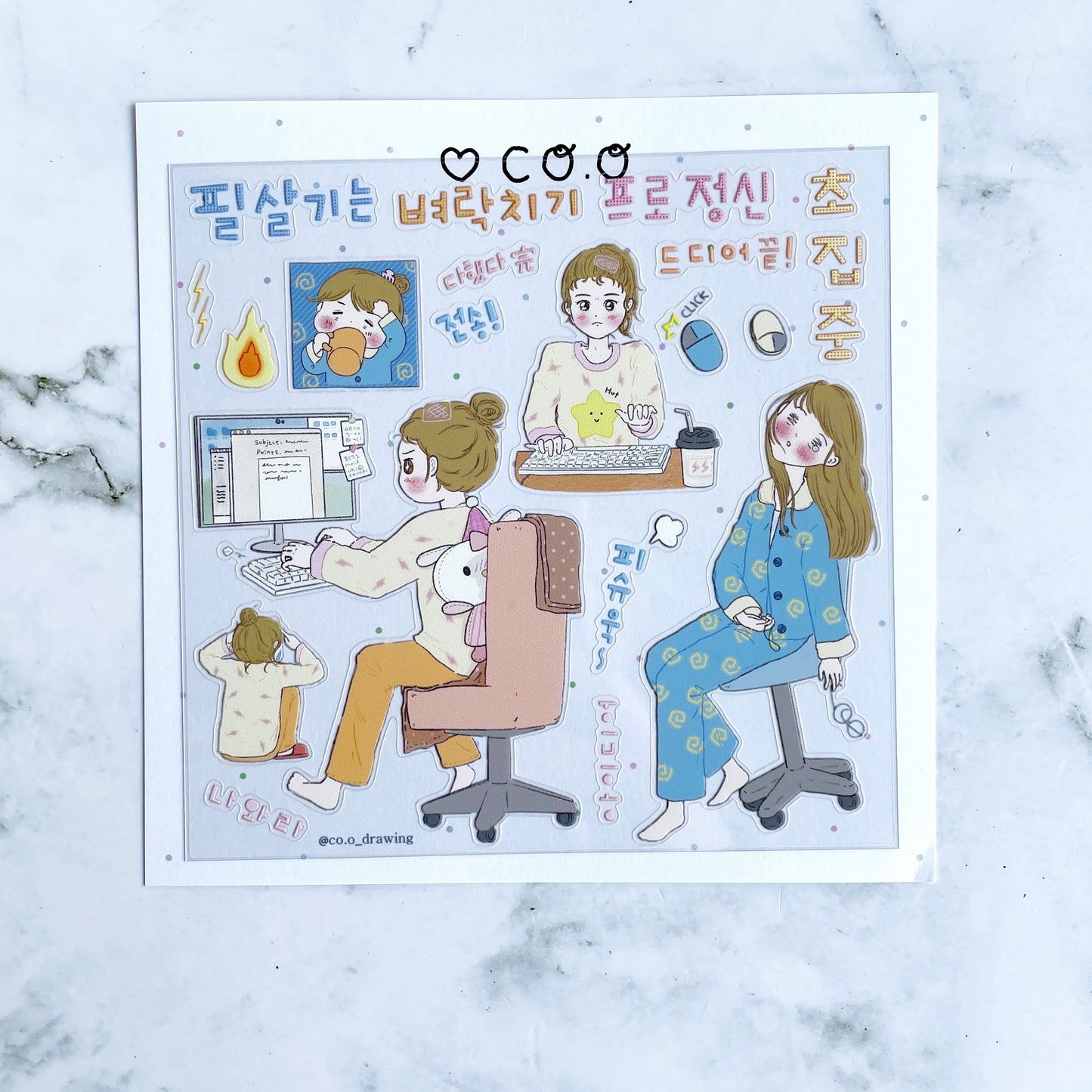Co.o Work from Home sticker B498